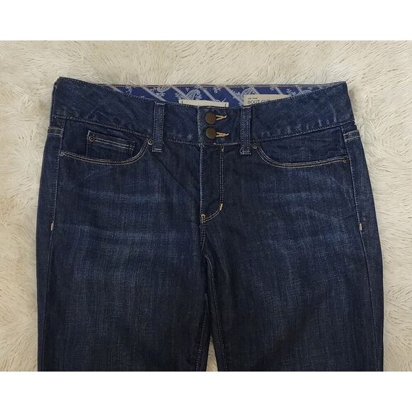 Gap Low-Rise Boot Cut Denim Blue Jeans Womens 27 Regular Dark Wash (27x34) Pant - Picture 3 of 9